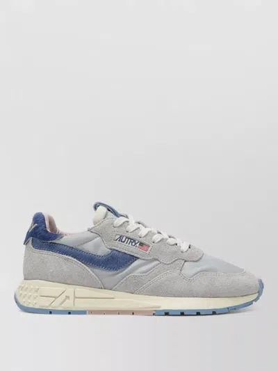 Autry Sneakers Suede Panels Contrast Heel Tab In Gray