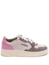 Autry Tricolor Suede Medalist Low Sneakers With Padded Collar In Multi