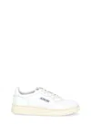 Autry Medalist Low-top Bicolor Leather Sneakers In White