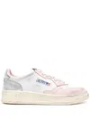 Autry Medalist Super Vintage Leather Sneakers In White
