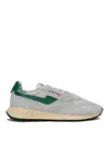 Autry Reelwind Super Vintage Grey Sneakers With Logo Patch On The Tongue And Contrasting Heel In Fabric An In Gray