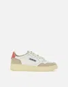 Autry White Leather Medalist Sneakers In White