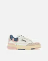 Autry Sneakers Clc Low Leather And Suede Color White And Peach Whip In Multi