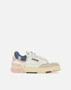 Autry Sneakers Clc Low Leather And Suede Color White And Peach Whip In Multi