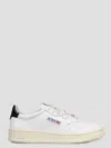 Autry 'medalist Low' White Sneakers With Contrasting Heel Tab In Leather Man In Multi