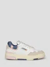 Autry Sneakers Clc Low Leather And Suede Color White And Peach Whip In Multi