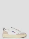 Autry Low-top Sneakers With Hybrid Leather Design And Metallic Accent
