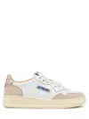 Autry 'medalist' White Low Top Sneakers With Logo Patch On Tongue And Side In White