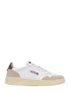 Autry Medalist Lowleat Suede Wht Morel In White