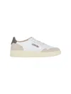 Autry Medalist Low-top Sneakers With Suede Accents In White