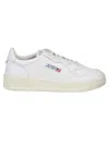 Autry White Low-top Sneakers With Iconic Branding In White