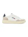 Autry Blue Leather Fabric Sneakers