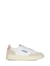 Autry Medalist Leather-panelled Sneakers In Neutral
