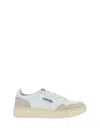 Autry Low-top Sneakers With Smooth Leather And Suede Accents In White