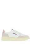 Autry Medalist Leather-panelled Sneakers In White