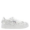 Autry Medalist Floral-embellished Sneakers In White
