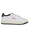 Autry X Maison Kitsune Medalist Low Top Sneakers In White