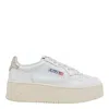 Autry Medalist Platform Sneakers In White