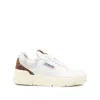 Autry Clc Leopard-print Sneakers In White