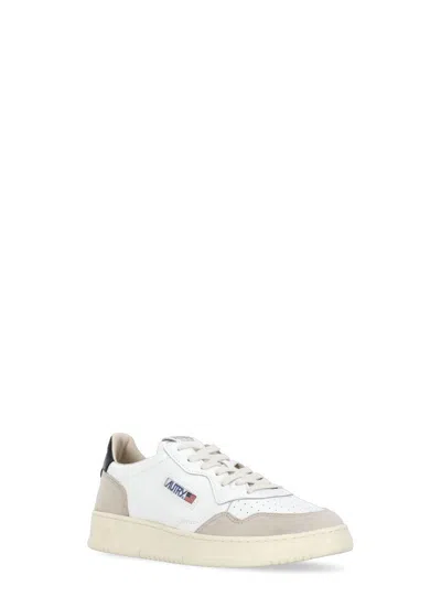 Autry Mens White Leather Sneakers