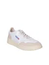 Autry Low-top Sneakers With Leather And Suede Accents In White