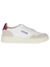 Autry 'medalist' White Low Top Sneakers With Logo Patch On Tongue And Side In White