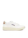 Autry Medalist Low Sneakers In White, Camel