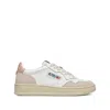 Autry White Lace Up Sneakers In Multi