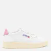 Autry Medalist Low Sneakers In White And Polignac Leather Shoes In White