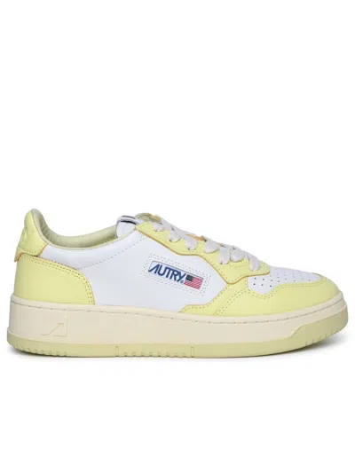 Autry Sneakers In White/yellow