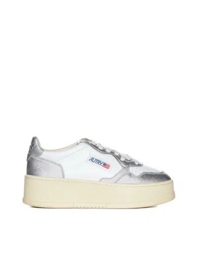 Autry Sneakers In Wht Silver