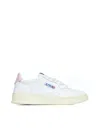 Autry Medalist Low Leat Leat Wht Pink In Multi