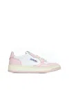 Autry Medalist Low Leather Sneakers In Wht/pow