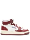 Autry Sneakers Medalist Mid In Suede Hair In Wht/syrah