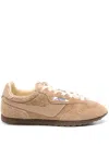 Autry Windspin Tonal Sneakers In Suede And Leather In Pink
