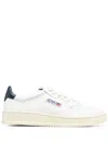 Autry Medalist Sneakers In White And Blue Leather