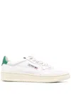 Autry Low-top Leather Sneakers With Perforated Upper And Contrasting Sole