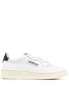 Autry Medalist White Low Top Sneakers With Contrasting Heel Tab In Leather Woman In Multi