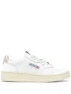 Autry Medalist White Low Top Sneakers With Contrasting Heel Tab In Leather Woman In White