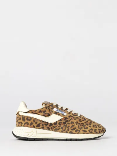 Autry Reelwind Low Sneakers In Leopard Suede And Rutaa Leather Shoes In Multi