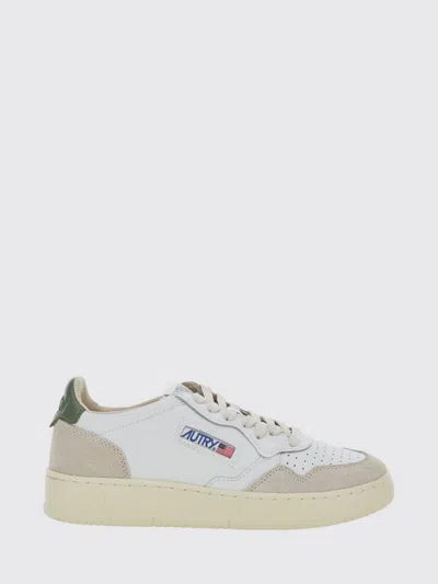 Autry Medalist Low Trainers In Smooth Calfskin With Contrast Details In Multi