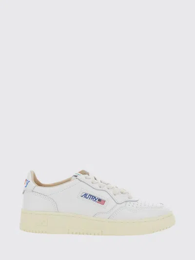 Autry Elevated Flat Shoes For Women In White
