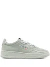 Autry Green Leather Sneaker In Wrght Iron