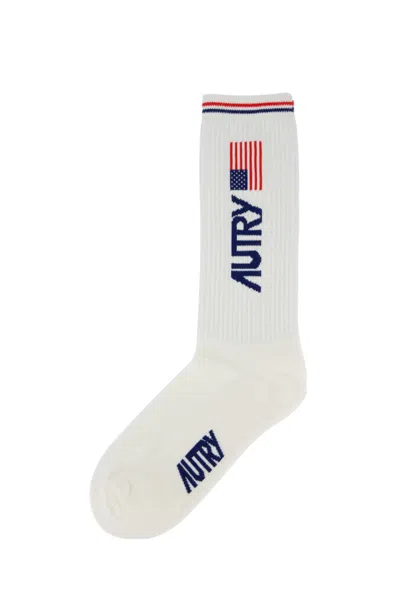 Autry Socks In  Flag White