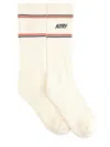 Autry Socks With Logo In White