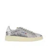 Autry "dallas Low Sparkling" Sneaker In Silver