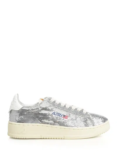 AUTRY SPARKLING DALLAS SNEAKERS SILVER