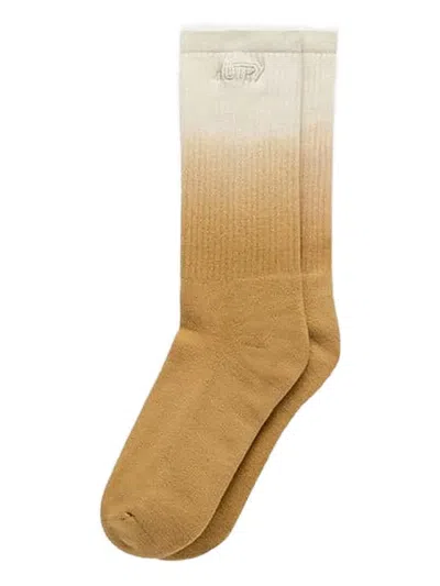 Autry Speedcat Ombré Rib Socks In Brown
