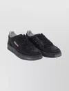 Autry Medalist Low Suede Trainers With Rhinestones In Black