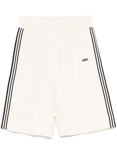 Autry Stripe-detail Shorts In White